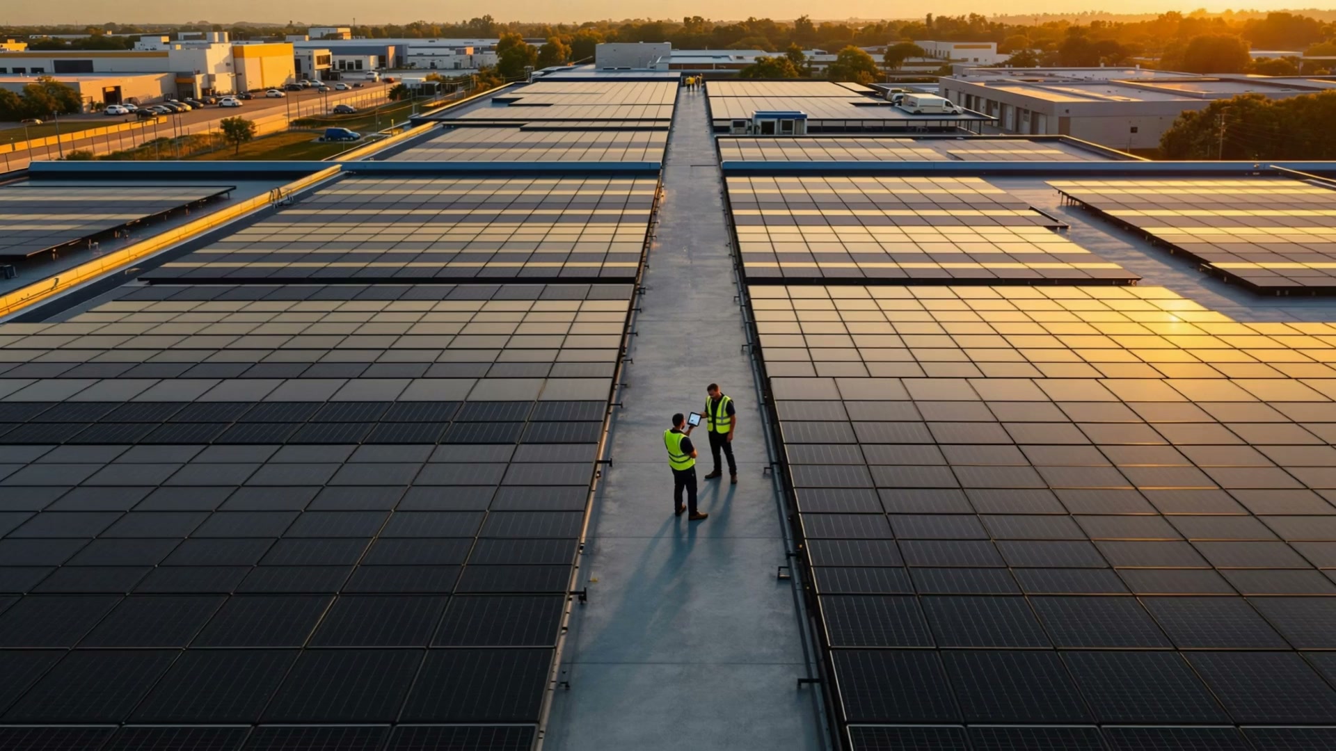 Commercial solar panel installation in Tyler, TX