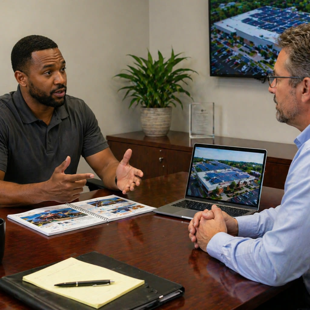 Business owner reviewing rising utility costs