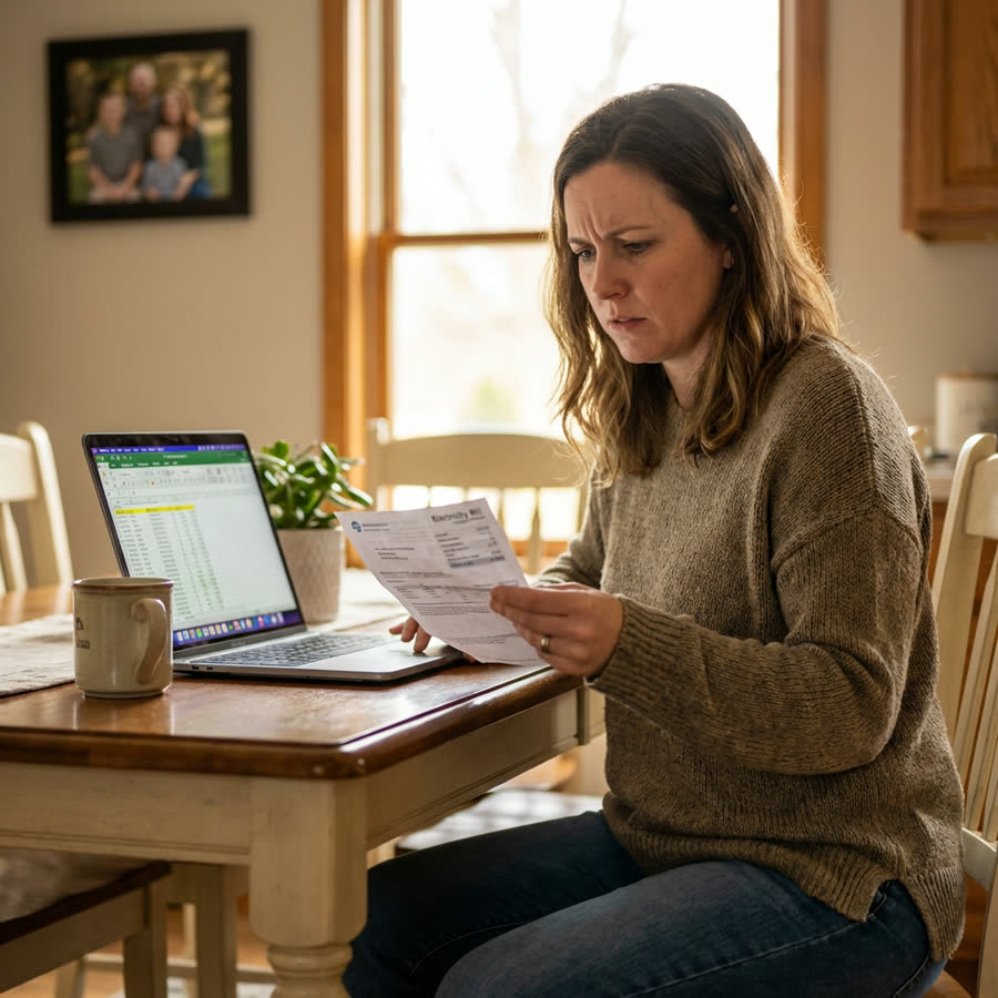 Homeowner concerned about rising energy bill
